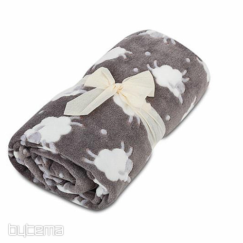Baby blanket SHEEP dark gray