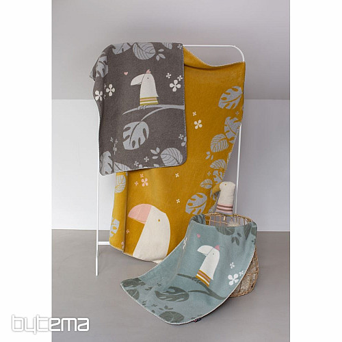 Children's cotton blanket DF Toucan 100x75