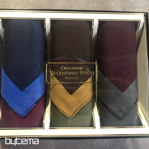 Men's cloth handkerchiefs - set of 3 in a box - Dark