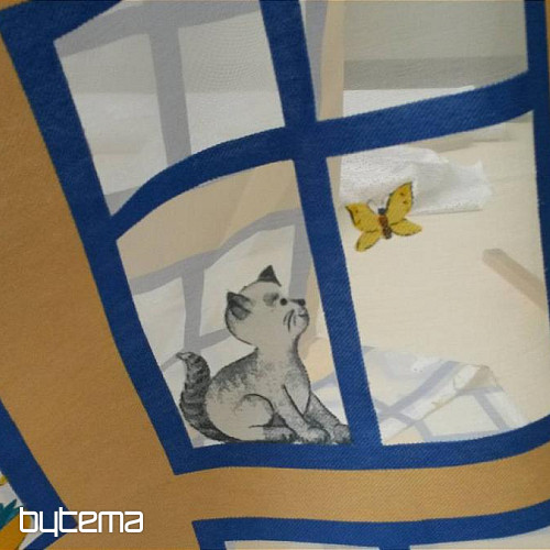 Children decorative fabric Animals in the windows II