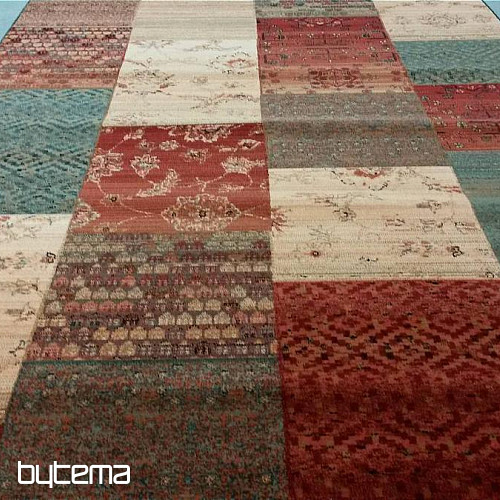Luxurious woolen carpet ROYAL PATCHWORK new 402