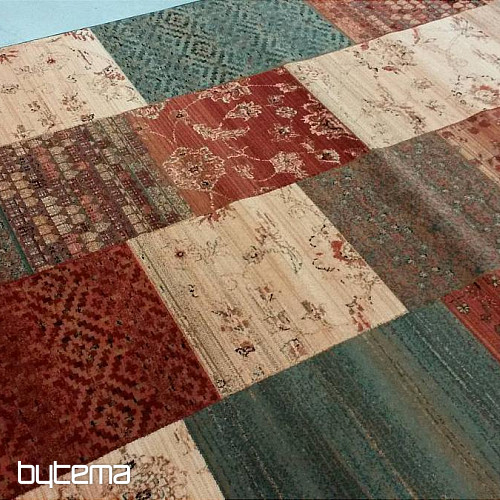 Luxurious woolen carpet ROYAL PATCHWORK new 402