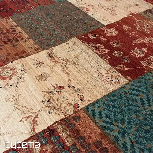Luxurious woolen carpet ROYAL PATCHWORK new 402