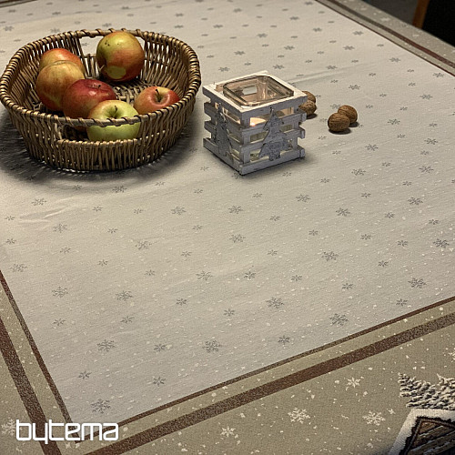 Tapestry tablecloth, scarf and place setting WINTER LANDSCAPE