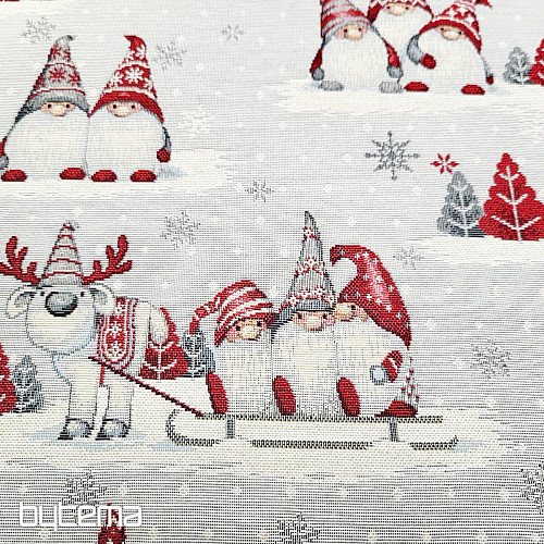Tapestry fabric CHRISTMAS ELVES