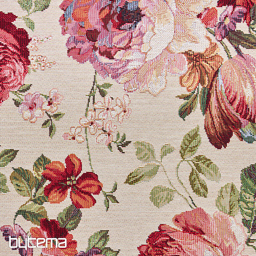 Tapestry fabric CREAM ROSE