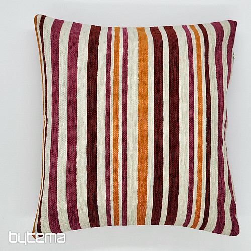 Decorative pillow LINE orange-pink