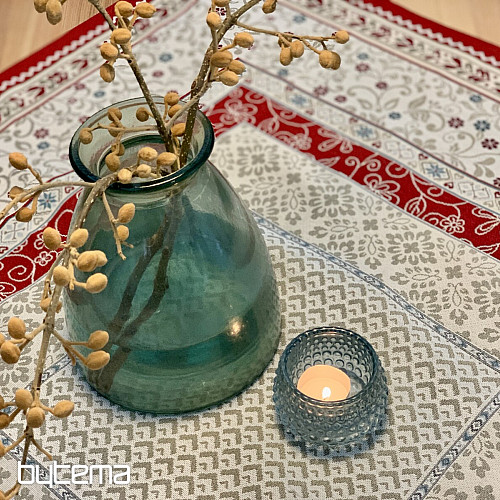 Tapestry tablecloth and scarf FLOWERS IN A FRAME
