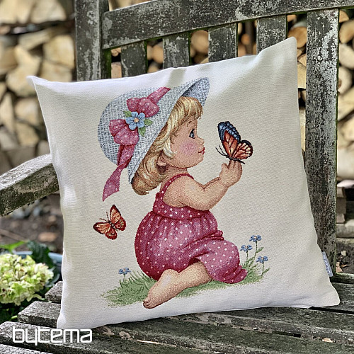 Tapestry pillowcase LITTLE GIRL