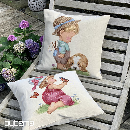 Tapestry pillowcase LITTLE GIRL
