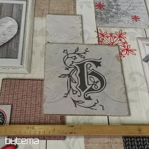 Decorative fabric 3D HEART IN A FRAME