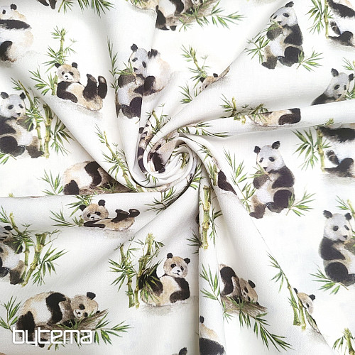Cotton fabric PANDA