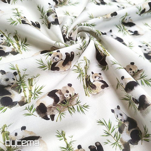 Cotton fabric PANDA