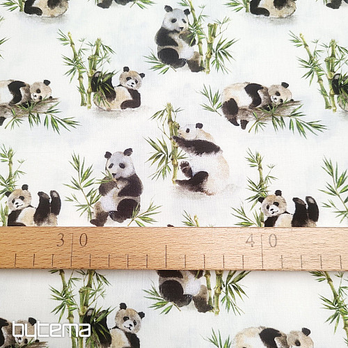 Cotton fabric PANDA