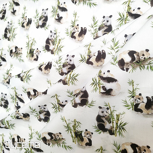 Cotton fabric PANDA