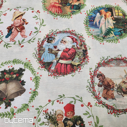 Christmas decoration fabric VICTORIAN CHRISTMAS