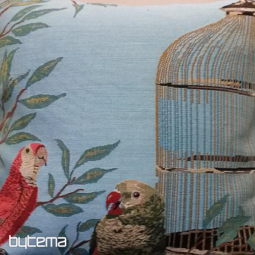 Decorative cover BIRDS green