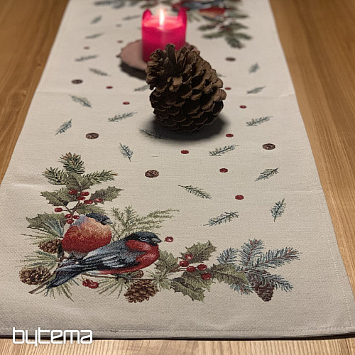 Tapestry tablecloth and scarf BULL BIRD