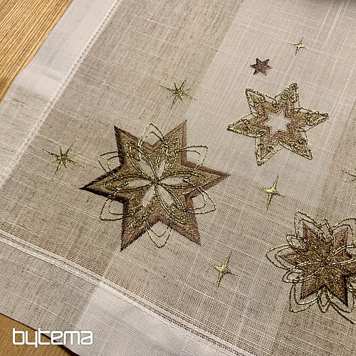 Embroidered Christmas tablecloth, Star shawl