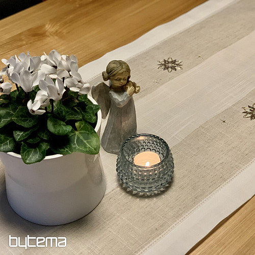 Embroidered Christmas tablecloth, Star shawl