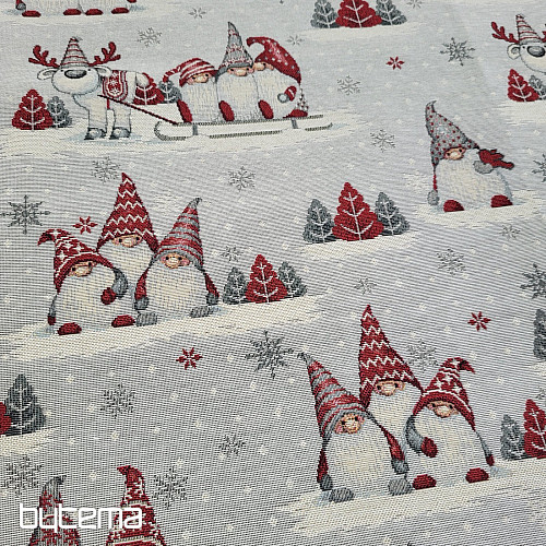 Tapestry tablecloth and scarf CHRISTMAS ELVES 2