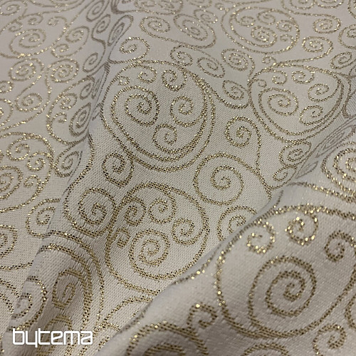 Christmas tablecloths and scarves Ornament gold
