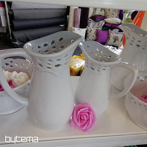 Vase LACE JUG white