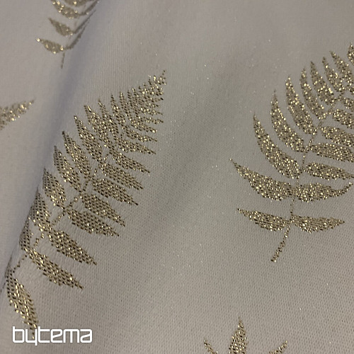 Christmas tablecloths and scarves LEAFS I GOLD