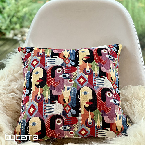 Tapestry cushion cover ART FACE