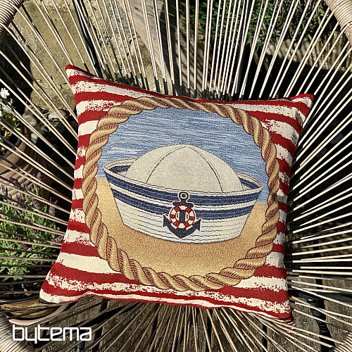 Tapestry cover for a pillow Nautical cap