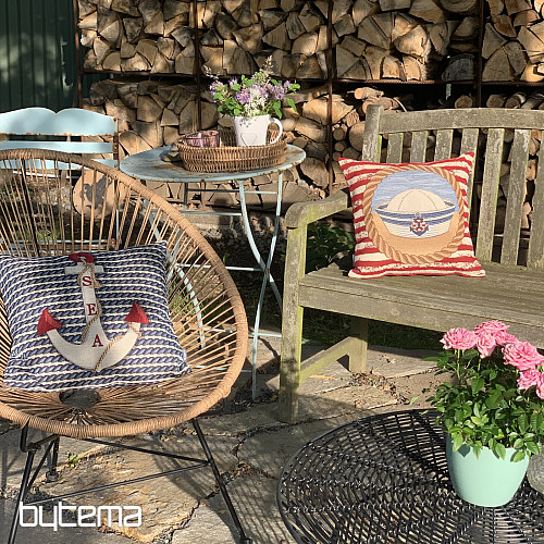 Tapestry cover for a pillow Nautical cap