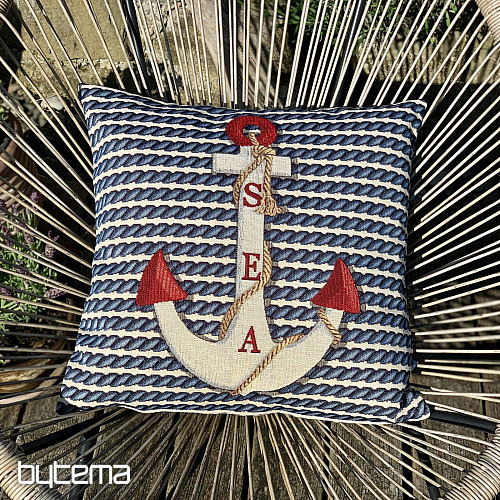 Tapestry cushion cover ANCHOR  SEA