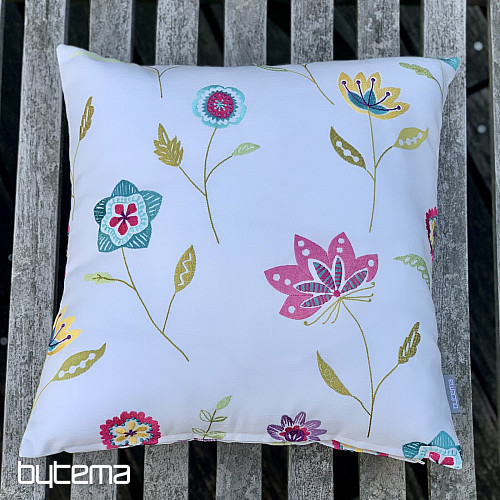 Embroidered pillow cover RICHMOND white