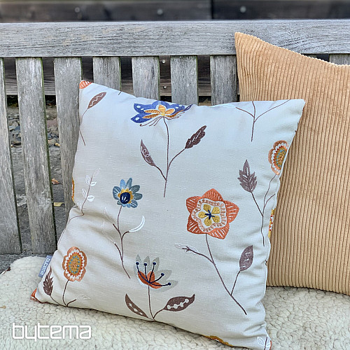 Embroidered pillow cover RICHMOND beige