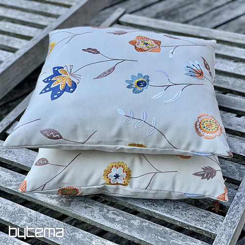 Embroidered pillow cover RICHMOND beige