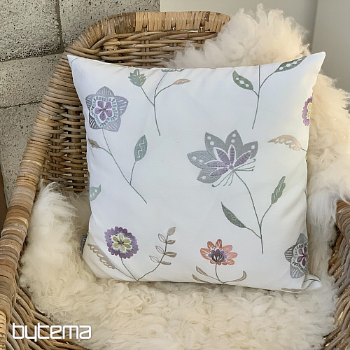 Embroidered decorative cover RICHMOND purple