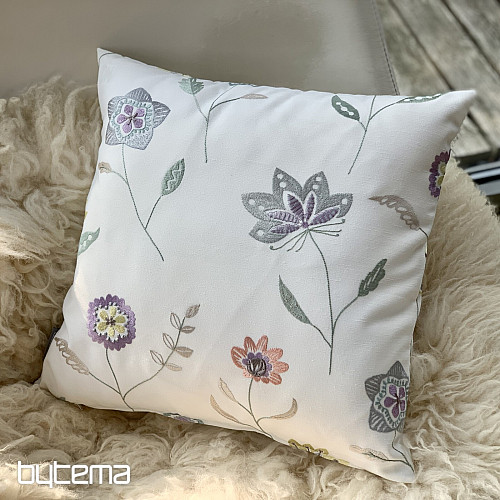 Embroidered decorative cover RICHMOND purple