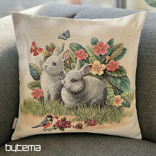 Tapestry pillowcase RUNNIES IN THE GRASS