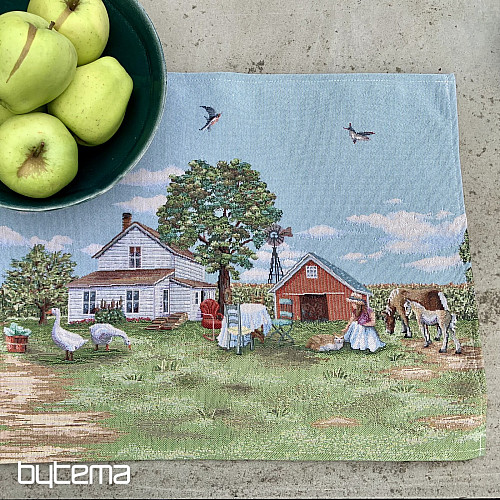 Tapestry tablecloths and scarves COUNTRYSIDE