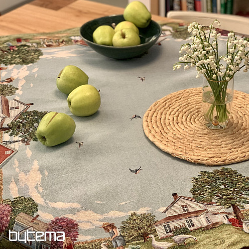 Tapestry tablecloths and scarves COUNTRYSIDE