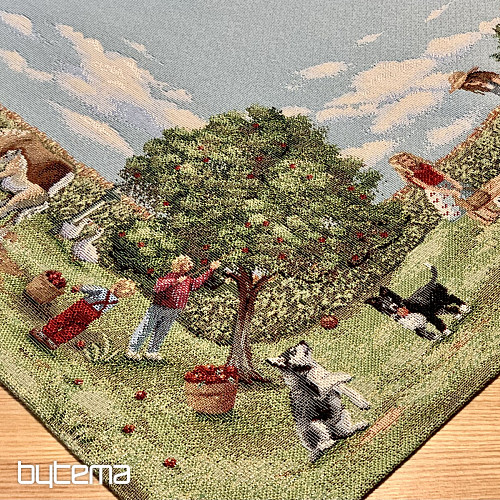 Tapestry tablecloths and scarves COUNTRYSIDE
