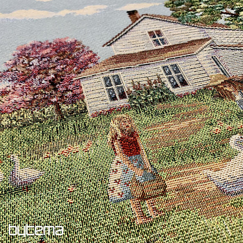 Tapestry tablecloths and scarves COUNTRYSIDE