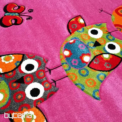 Children carpet OWL and pink owls