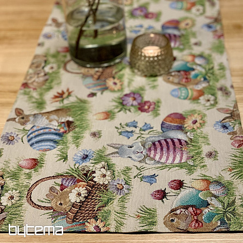 Tapestry tablecloth and scarf POMLÁZKA II