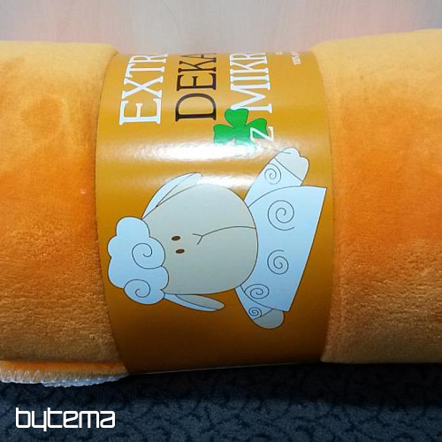 Microfiber blanket SOFT SHEEP orange