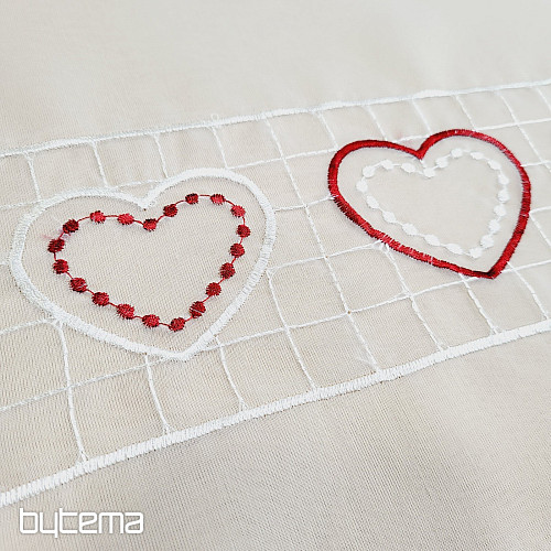 Ready-made curtain GERSTER white - HEART