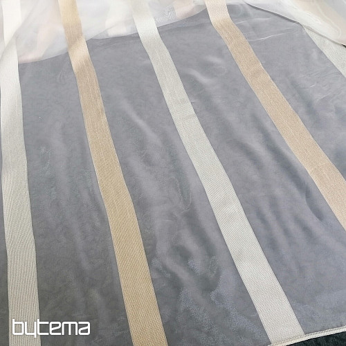Voile curtain STRIPES GOLD