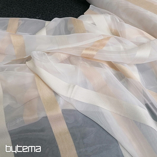Voile curtain STRIPES GOLD