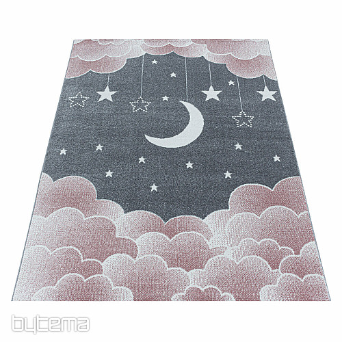 Luxury children's piece rug FUNNY pink marigold