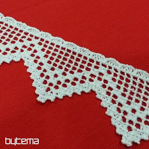 Finished curtain - set: 2 pcs curtains 1 pcs ruffled with lace